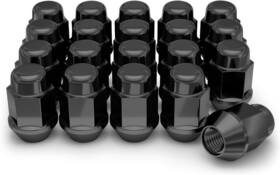 M12x1.50 Wheel Accessories 313093876897 Tuercas Para Llantas Black Chrome Bulge Bellota Paquete De 20