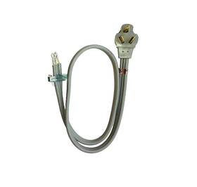 Pt220l Whirlpool 4ft 3-prong Dryer Power Cord 30 Amps 240 Volts