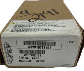 Wpw10782191 Whirlpool Oem Cntrl-elec Board W10782191