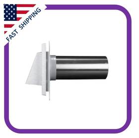 00037804001 White Hooded Vent For Exhaust Fan Drier Paintable Mid-america Water Management 4 Inch