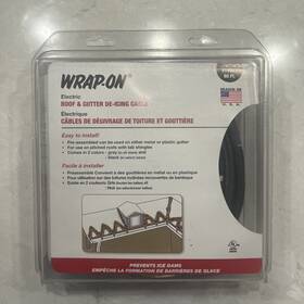 14081 Wrap On Made In U.s.a. Wrap-on 80 Ft. Roof And Gutter De-icing Black Cable Kit