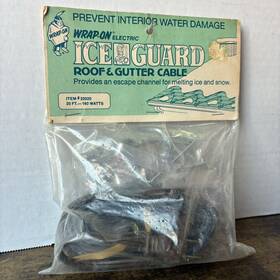 22020 Wrap-on Electric Vintage Roof Gutter Cable De Icer Melt 60 Feet 120v 480w New