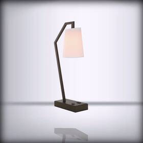 Xb-tl290-db Xinbei Lighting - Usb Table Lamp For Modern Bronze Nightstand Dark