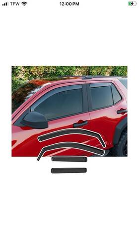 T4r20250424001 Xipoqix Side Window Visor Deflector Compatible With 2025 Toyota 4runner Trim Co