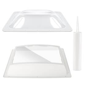 Bundle-14 Xmk Rv Skylight Replacement Bundle 18 Inch X26 Outer Dome 14 X22 Inner Kit