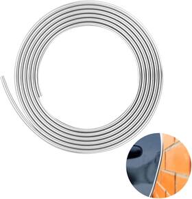 Yijinsheng 735209588096 Car Door Edge Guards Chrome Silver Universal U Shape Moulding Trim Strip Automot