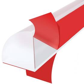 Ynotus 753467077244 3/4 Flexible Quarter Round Molding Peel And Stick Rubber Trim 59inch White