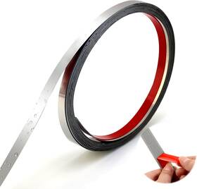 Rb0016-s-01 Yyqq Wall Trim Molding 16.4 Ft Stainless Steel Peel And Stick Self Silver 5m X 1cm