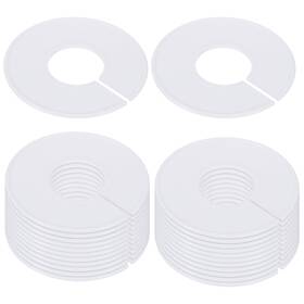 Zaplyte 634149918027 24pcs Clothes Dividers Clothing Rack Size Round Separator White