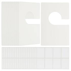 Zaplyte 676766766476 20 Pack Clothes Dividers Blank Clothing Rack Size Sorting Reusable White