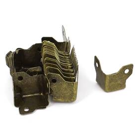 Zaplyte 678202754290 30pcs Bronze Tone Triangle Corner Angle Box Case Brackets Protector Cover Guard
