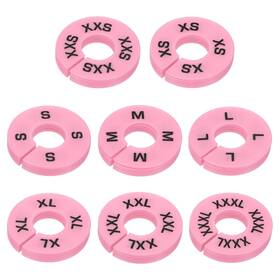Zaplyte 679134198701 40 Pack Round Clothes Dividers For Hanging 8 Sizes Pink