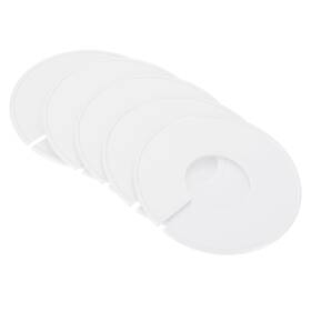 Zaplyte 723115558876 6pcs Clothes Divider Clothing Rack Size Dividers Round Separator White