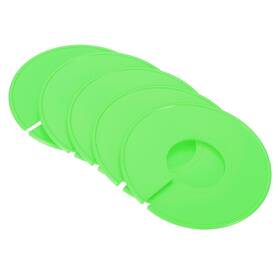 Zaplyte 723115558906 6pcs Clothes Dividers Clothing Rack Size Round Separator Green