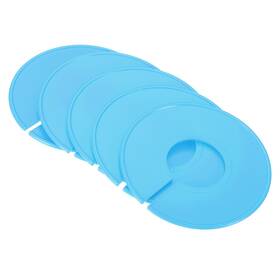 Zaplyte 723115558920 6pcs Clothes Dividers Clothing Rack Size Round Separator Light Blue