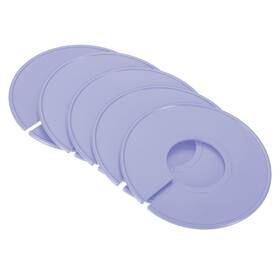 Zaplyte 723115558937 6pcs Clothes Dividers Clothing Rack Size Round Separator Gray