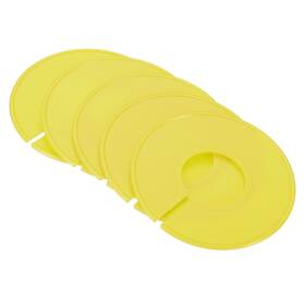 Zaplyte 723115558999 12pcs Clothes Dividers Clothing Rack Size Round Separator Yellow