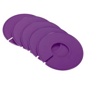 Zaplyte 723115559064 12pcs Clothes Dividers Clothing Rack Size Round Separator Purple