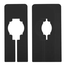 Zaplyte 724117237462 10pcs Clothes Dividers Clothing Rack Rectangle Separator Black