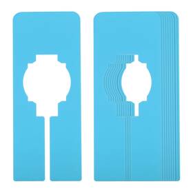 Zaplyte 724117237493 10pcs Clothes Dividers Clothing Rack Rectangle Separator Blue