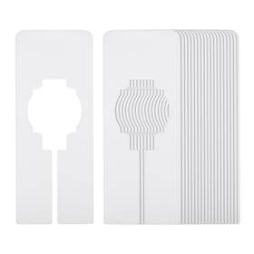 Zaplyte 724117237530 20pcs Clothes Dividers Clothing Rack Rectangle Separator White