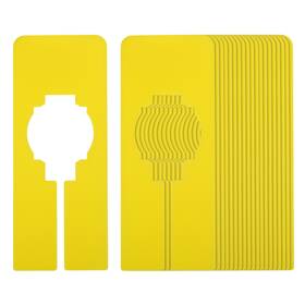 Zaplyte 724117237554 20pcs Clothes Dividers Clothing Rack Rectangle Separator Yellow