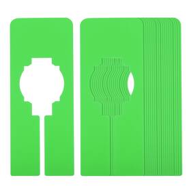 Zaplyte 724117237561 20pcs Clothes Dividers Clothing Rack Rectangle Separator Green