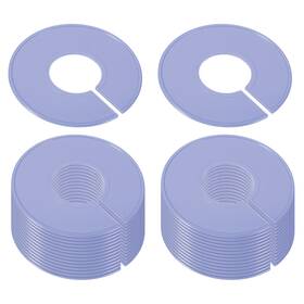 Zaplyte 724117237844 30pcs Clothes Dividers Clothing Rack Size Round Separator Grey