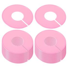 Zaplyte 724117237882 30pcs Clothes Dividers Clothing Rack Size Round Separator Pink