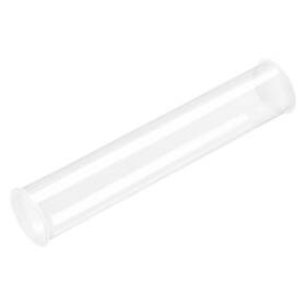 Zaplyte 752374580472 Pc Rigid Round Clear Tubing 41.6mmx43mmx250mm Storage Tube With White Lids