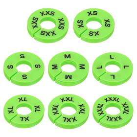 Zaplyte 781954071895 40 Pack Round Clothes Dividers For Hanging 8 Sizes Green