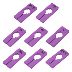 Zaplyte 781954072007 40 Pack Rectangle Clothes Dividers For Hanging 8 Sizes Lavender