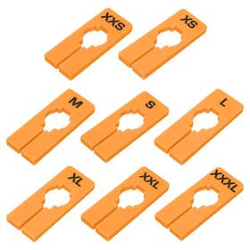 Zaplyte 781954072038 40 Pack Rectangle Clothes Dividers For Hanging 8 Sizes Orange