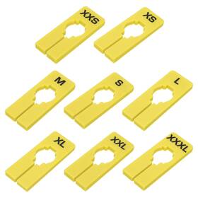 Zaplyte 781954072045 40 Pack Rectangle Clothes Dividers For Hanging 8 Sizes Yellow
