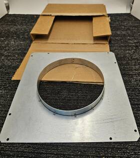 54190053 Zephyr Front Panel Rough-in Plate Round 8 Inch