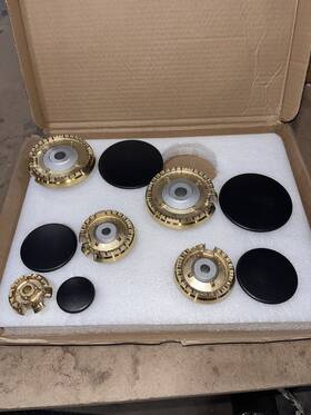 Sr-brassbr-36 Zline 36 Inch Brass Burner Set Brassbr-36 - Nob