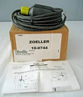 10-0744 Zoeller Mechanical Float Switch With 20 Ft Cord