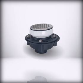 Ez1-pv2 Zurn Ez1 5 Round Nickel Bronze Top With 2 X3 Pvc Solve Bro