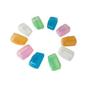 Zyyc 765736529415 10 Pieces Portable Toothbrush Containers Travel Cap Cover Tooth Br