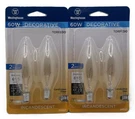 2/2 Pack Westinghouse 04027 B10 Torpedo Ceiling Fan Light Bulb 60 Watt Clear E12. Fixed Price $13.21.
