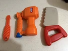 Little Tikes Workshop Bench Hand Tools Nail Gun, Saw Screw Driver. Fixed Price $25.00.