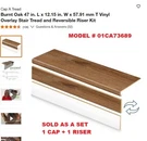 Cap Tread Burnt Oak 47 X 12.15 Vinyl Overlay Stair + Riser 01CA73689. Fixed Price $125.00.