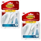 2 Pks 3M Command Large Bath Towel Hooks & Adhesive Strips Per Pack Max 5 Lb. Fixed Price $13.50.