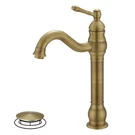 Bwe Vessel Sink Faucet Antique Brass 360 Swivel Single Handle W/drain. Fixed Price $49.09.