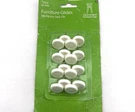 Waxman 16 Piece 7/8 In Nail On Furniture Glides White Round. Fixed Price $9.99.