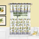 Light Filtering Window Curtain, Printed Tier & Valance Set - 58 Inch Length, 36. Fixed Price $24.95.