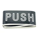 Crl 566HA-XCP25 Horizontal Black With Silver Letters "push" Decal Pack Of. Fixed Price $63.71.
