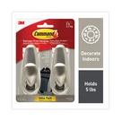 Command FC13BN2ES Adhesive Mount Metal Hook - Large Brushed Nickel Finish (2/PK). Fixed Price $19.29.