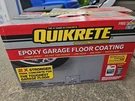 Quikrete Epoxy Garage Floor Coating Light Gray Color Flakes 2 Kits Raad. Fixed Price $300.00.