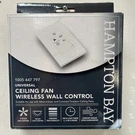 Hampton Bay 3-SPEED Universal Ceiling Fan Wireless Wall Control (damp Rated). Fixed Price $24.99.